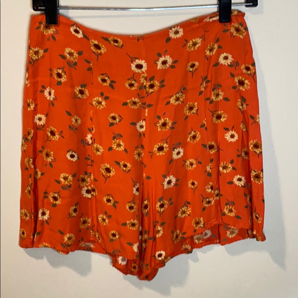 Urban Outfitters Sunflower pattern shorts